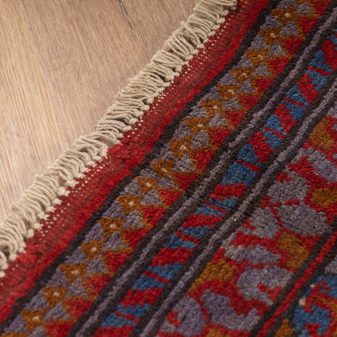 שטיח אפגני בוכרה 00 סגול 188*150 | Bokhara Rug