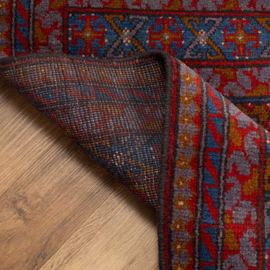 שטיח אפגני בוכרה 00 סגול 188*150 | Bokhara Rug
