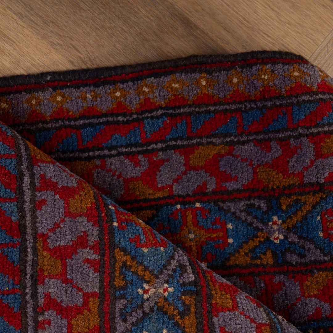 שטיח אפגני בוכרה 00 סגול 188*150 | Bokhara Rug