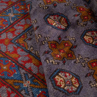 שטיח אפגני בוכרה 00 סגול 188*150 | Bokhara Rug