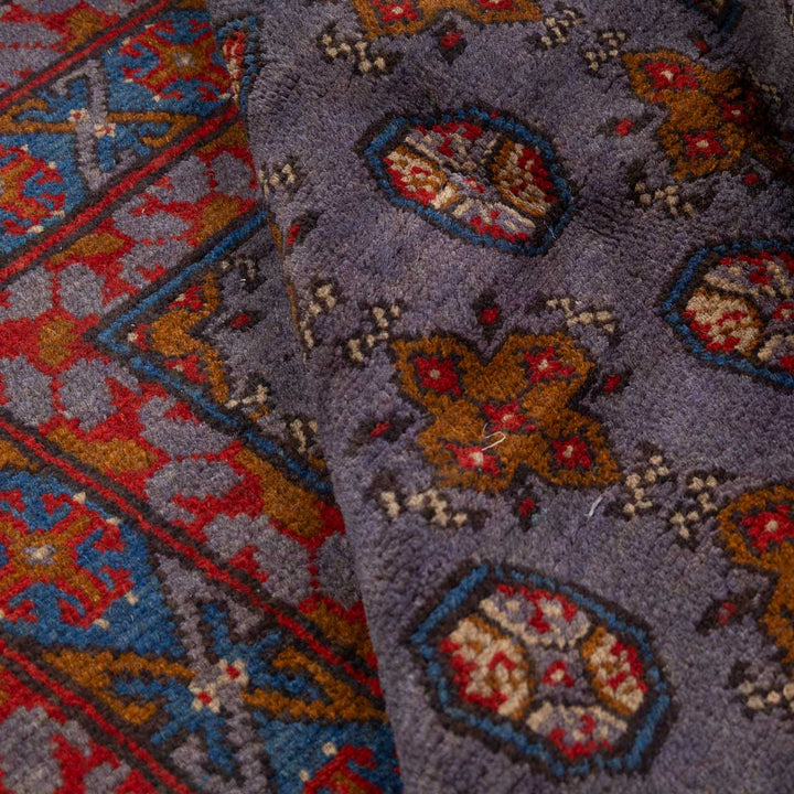 שטיח אפגני בוכרה 00 סגול 188*150 | Bokhara Rug
