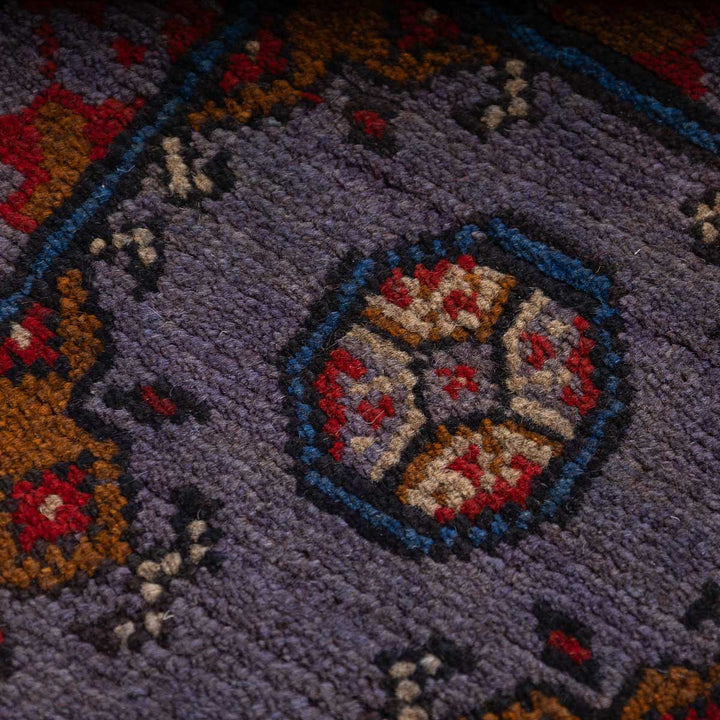 שטיח אפגני בוכרה 00 סגול 188*150 | Bokhara Rug