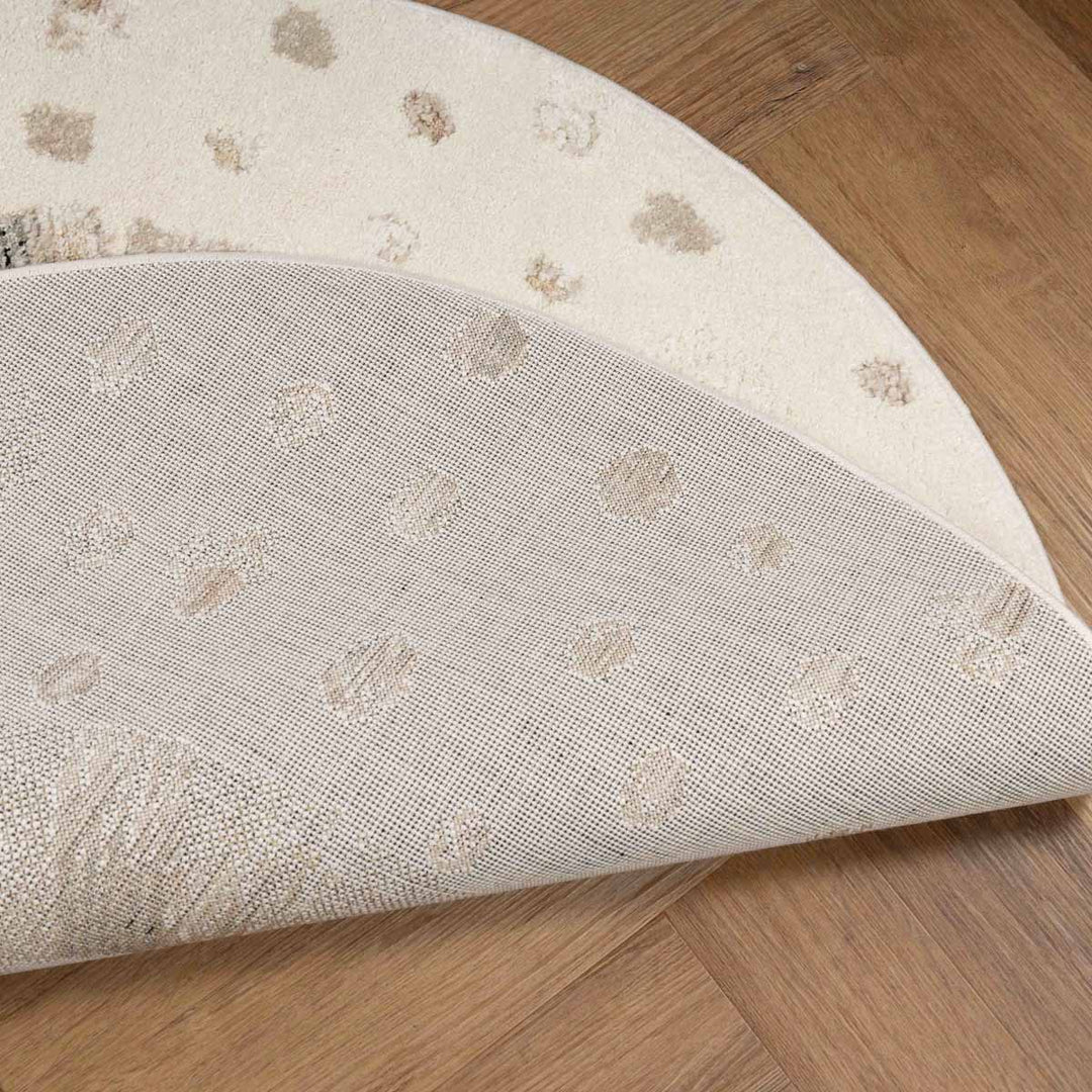 שטיח אריה 01 קרם עגול