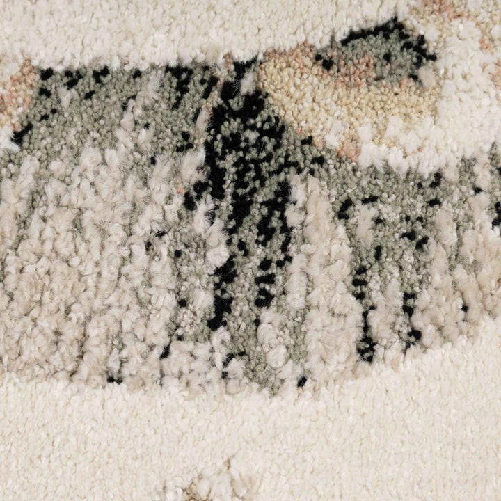 שטיח אריה 01 קרם עגול