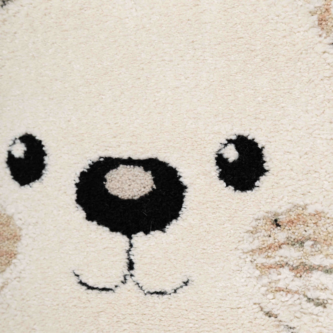 שטיח אריה 01 קרם עגול