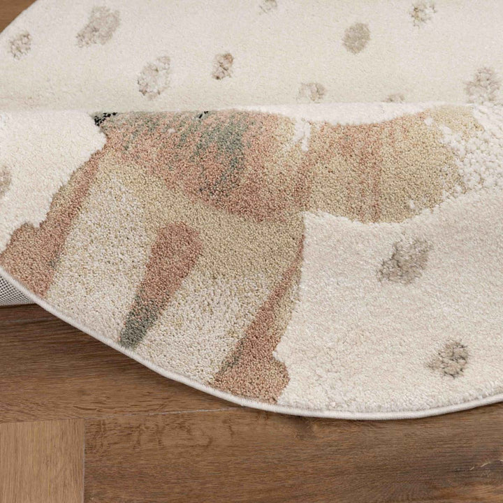 שטיח אריה 01 קרם עגול