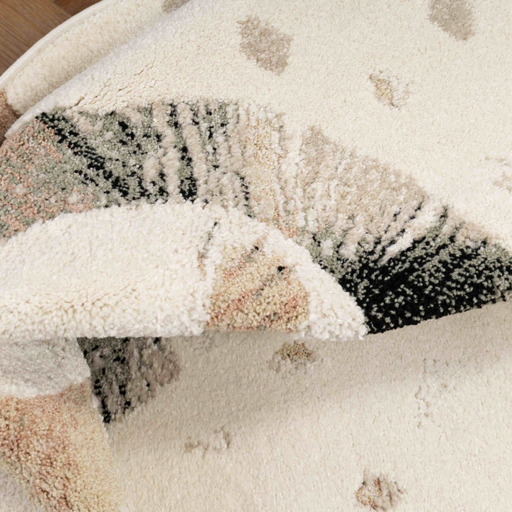 שטיח אריה 01 קרם עגול