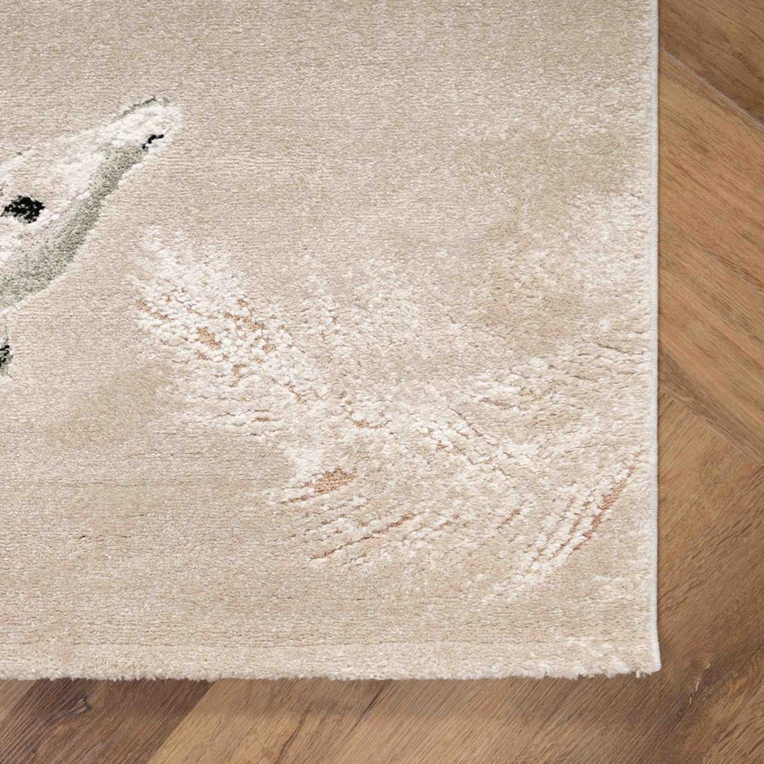 שטיח ג'ירף ושועל 01 בז'