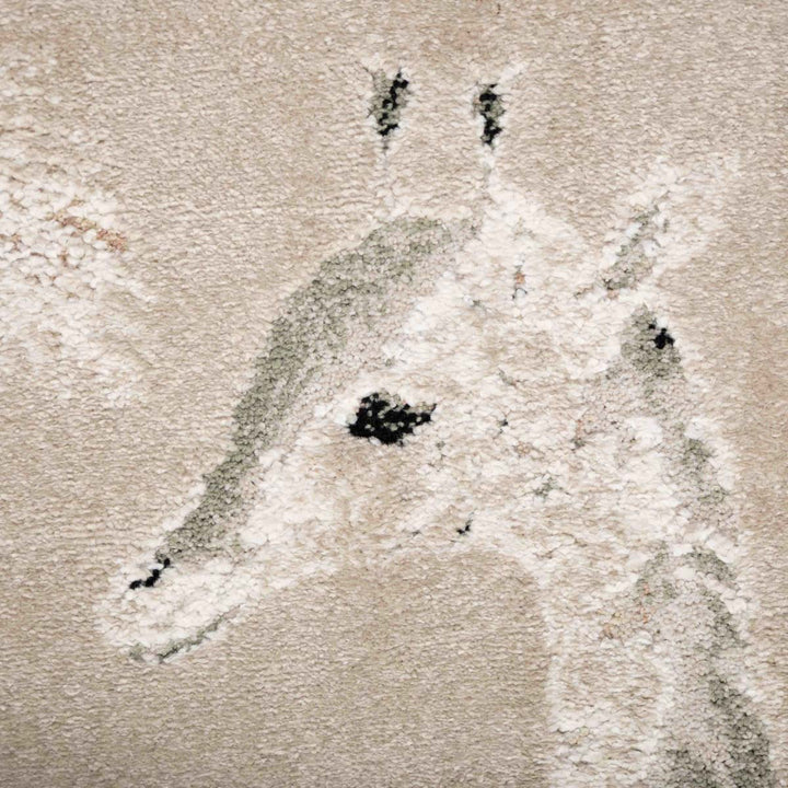 שטיח ג'ירף ושועל 01 בז'