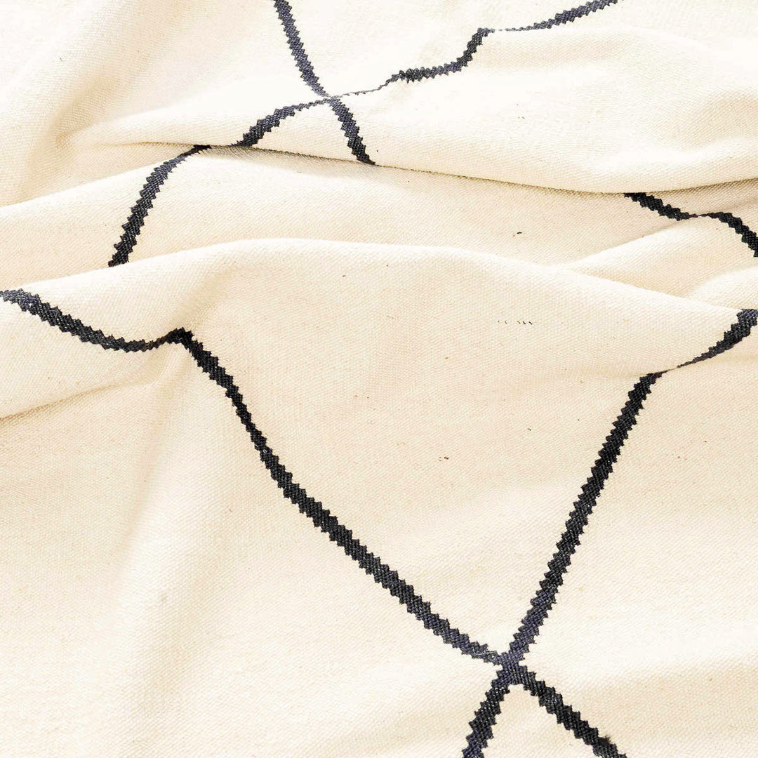 שטיח קילים בוהו 00 קרם/שחור 285*206 | Boho