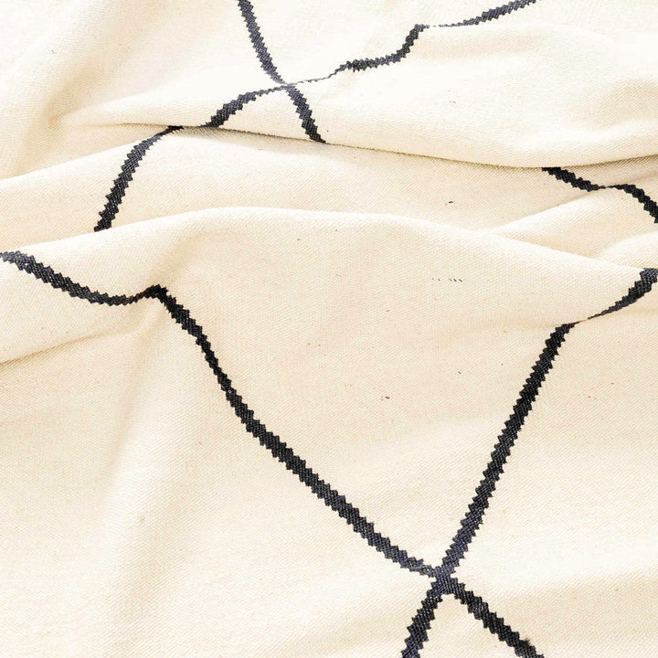 שטיח קילים בוהו 00 קרם/שחור 285*206 | Boho