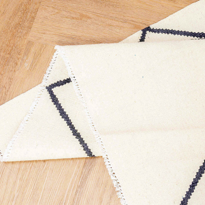 שטיח קילים בוהו 00 קרם/שחור 285*206 | Boho