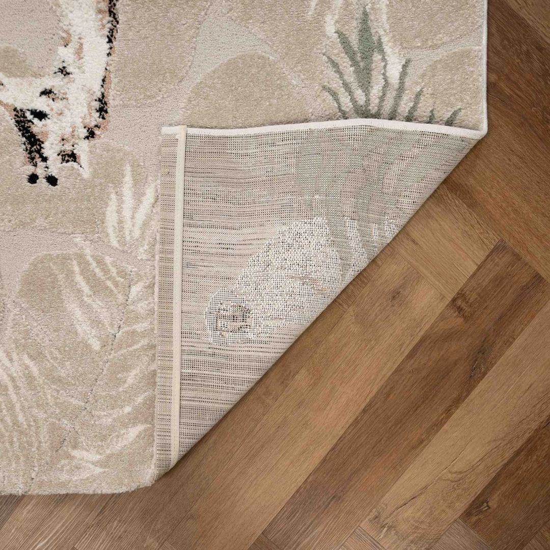 שטיח ג'ירף וקוף 01 בז'