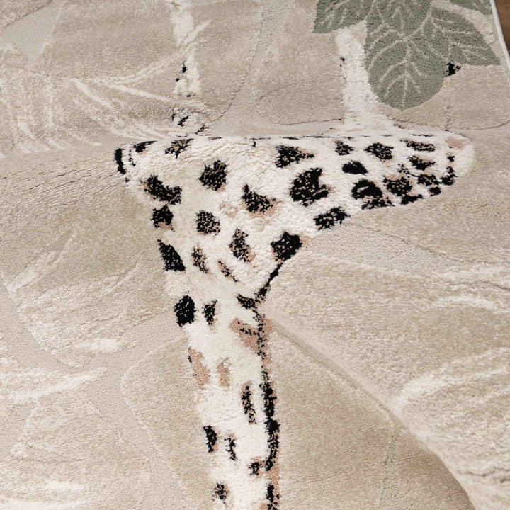 שטיח ג'ירף וקוף 01 בז'