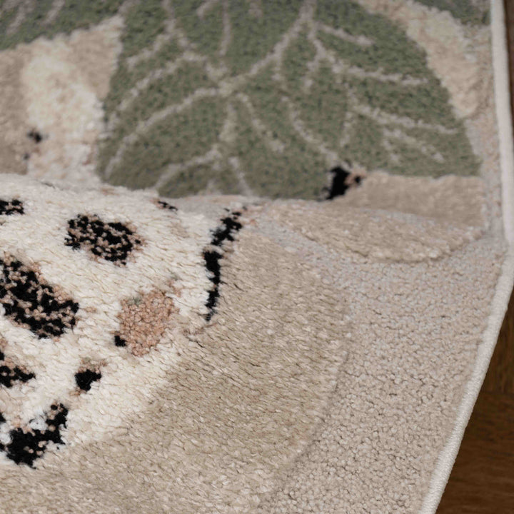 שטיח ג'ירף וקוף 01 בז'