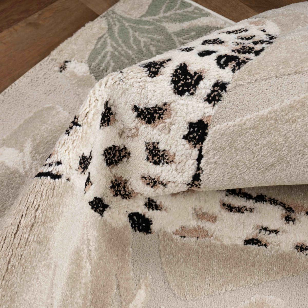 שטיח ג'ירף וקוף 01 בז'