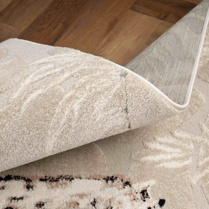 שטיח ג'ירף וקוף 01 בז'