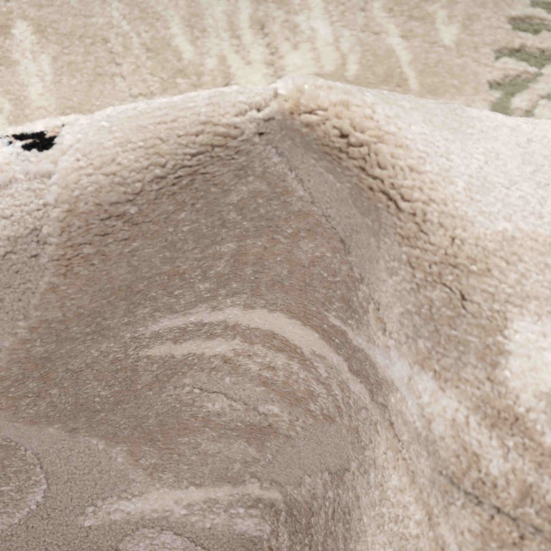 שטיח ג'ירף וקוף 01 בז'