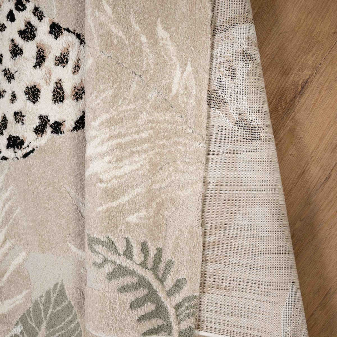 שטיח ג'ירף וקוף 01 בז'