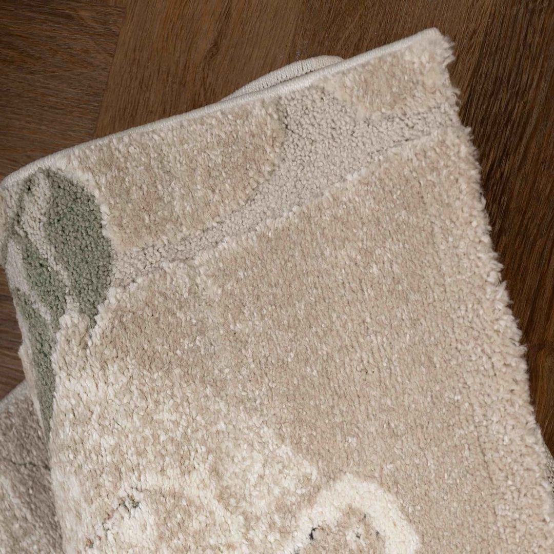 שטיח ג'ירף וקוף 01 בז'