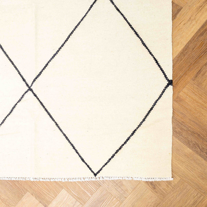 שטיח קילים בוהו 00 קרם/שחור 291*198 | Boho