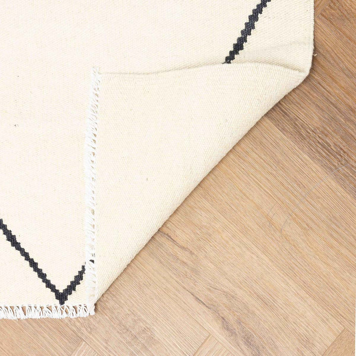 שטיח קילים בוהו 00 קרם/שחור 291*198 | Boho