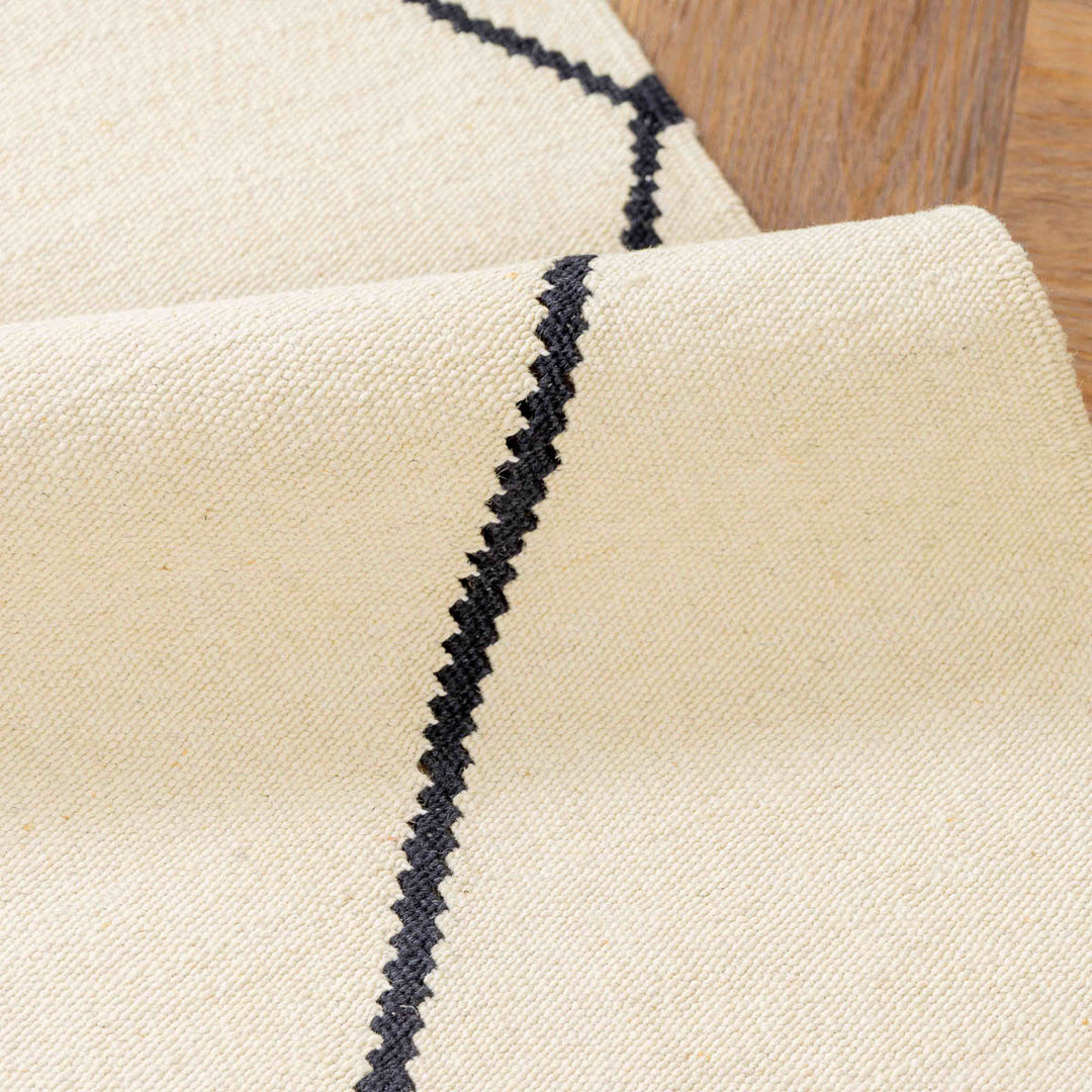 שטיח קילים בוהו 00 קרם/שחור 291*198 | Boho