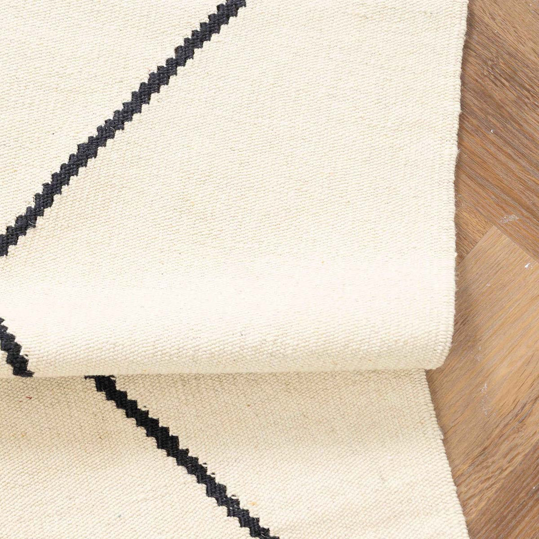 שטיח קילים בוהו 00 קרם/שחור 291*198 | Boho