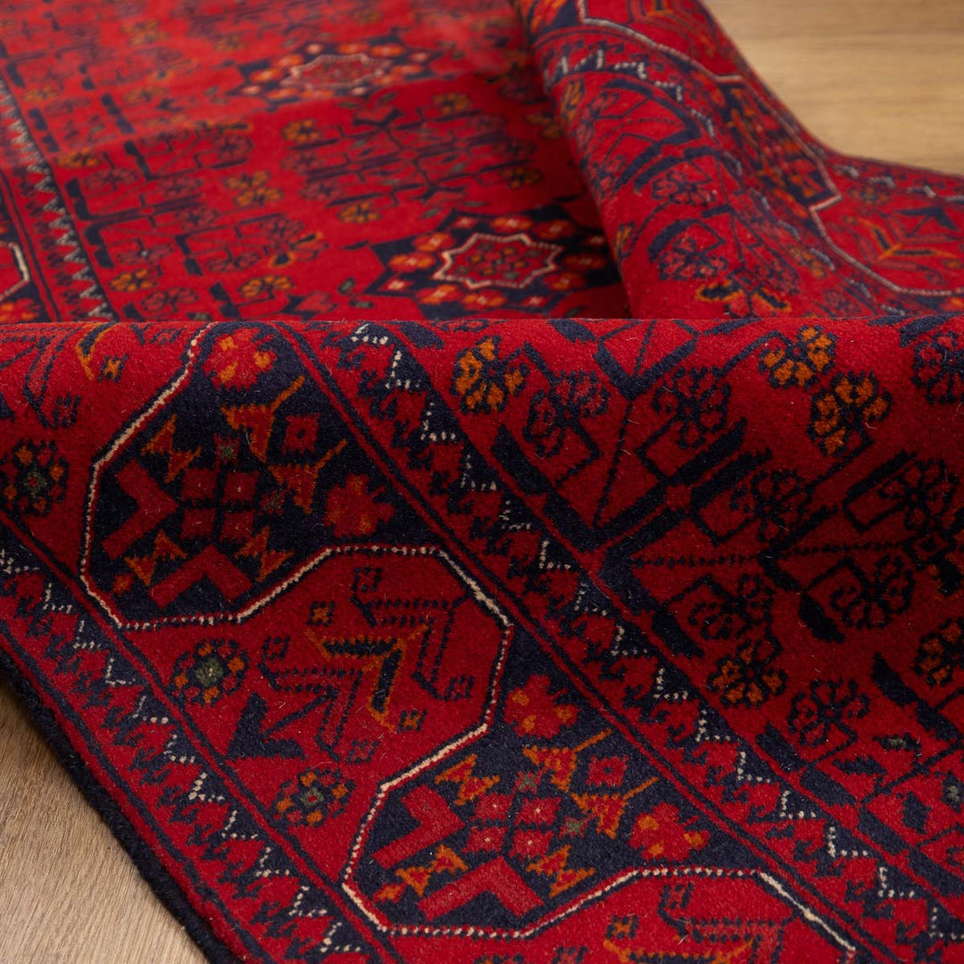 שטיח אפגני חלממדי 00 אדום 294*84