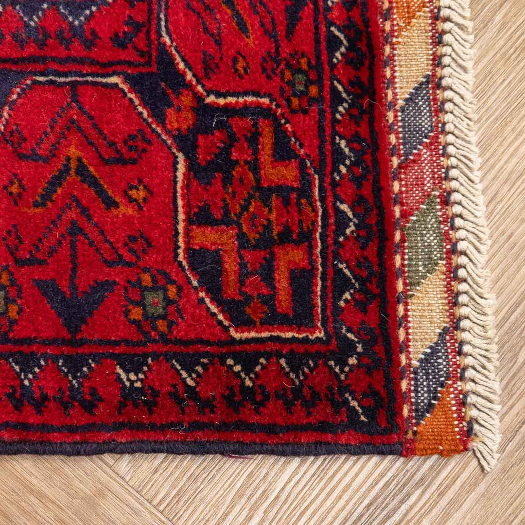 שטיח אפגני חלממדי 00 אדום 294*84