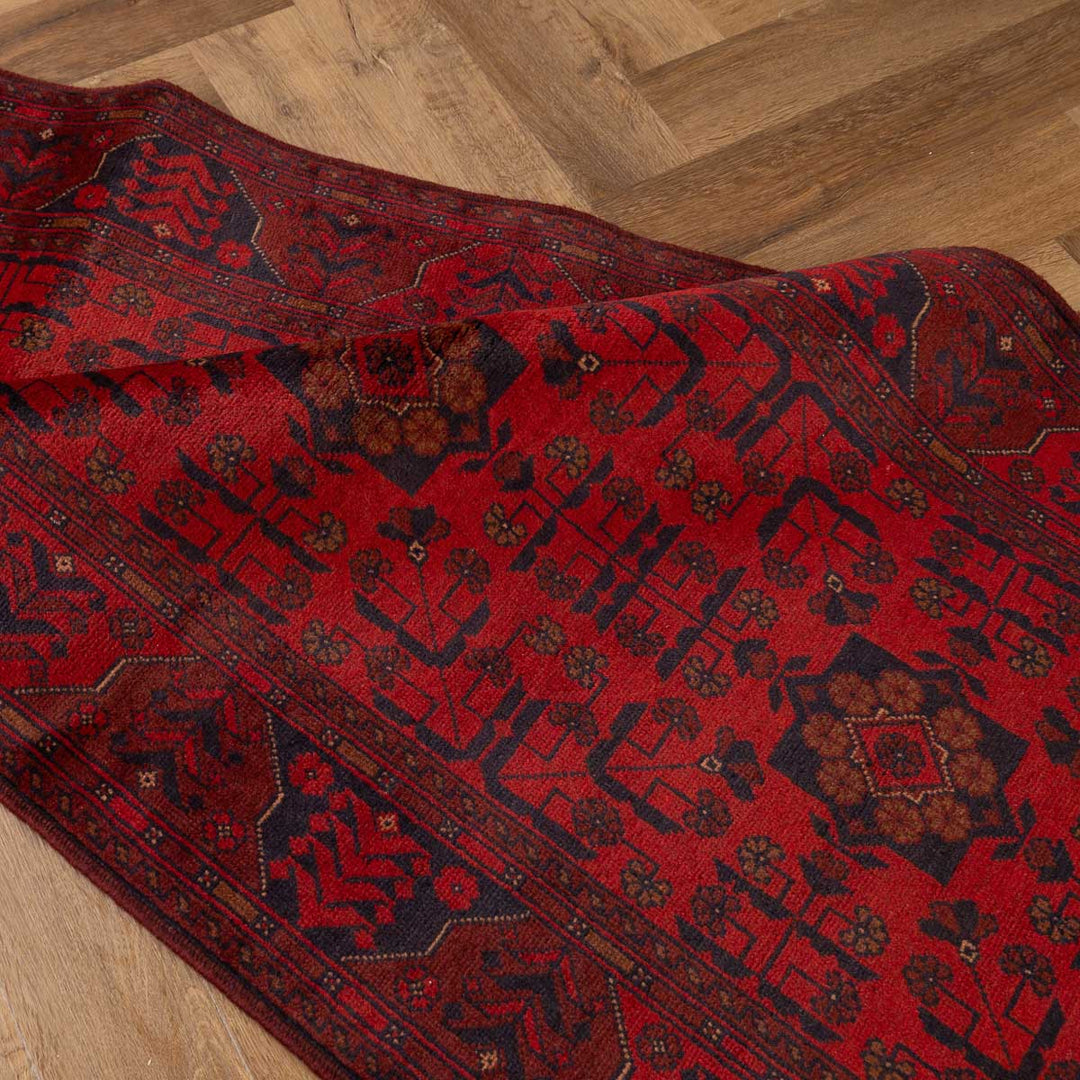 שטיח אפגני חלממדי 00 אדום 296*83