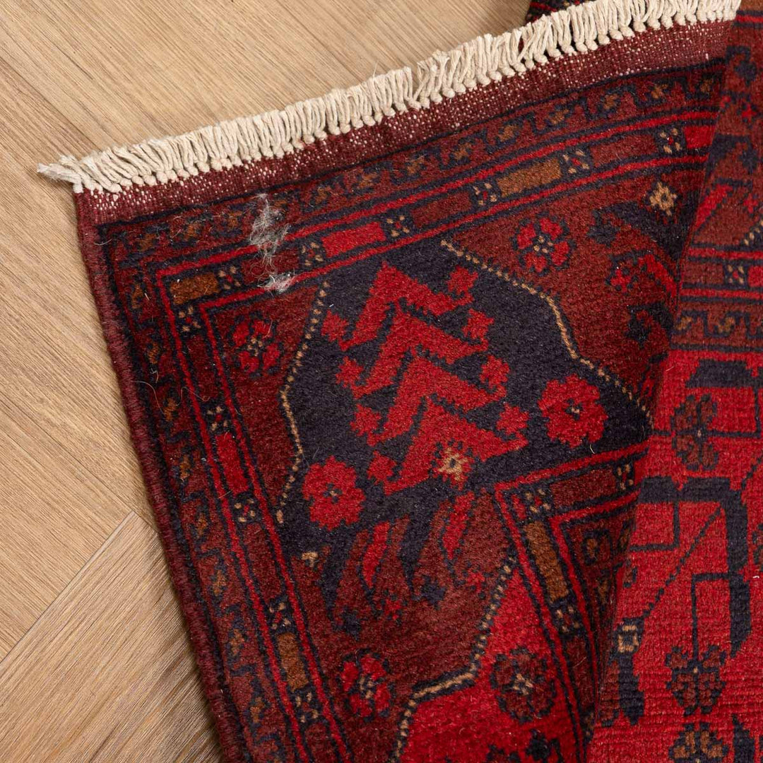 שטיח אפגני חלממדי 00 אדום 296*83