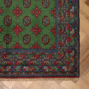 שטיח אפגני בוכרה 00 ירוק 198*152 | Bokhara Rug