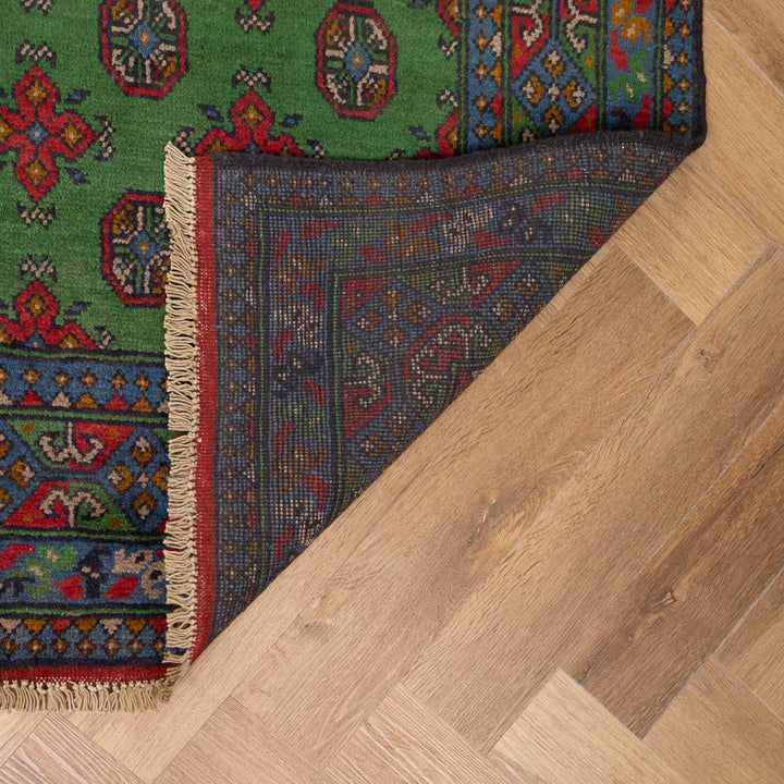 שטיח אפגני בוכרה 00 ירוק 198*152 | Bokhara Rug