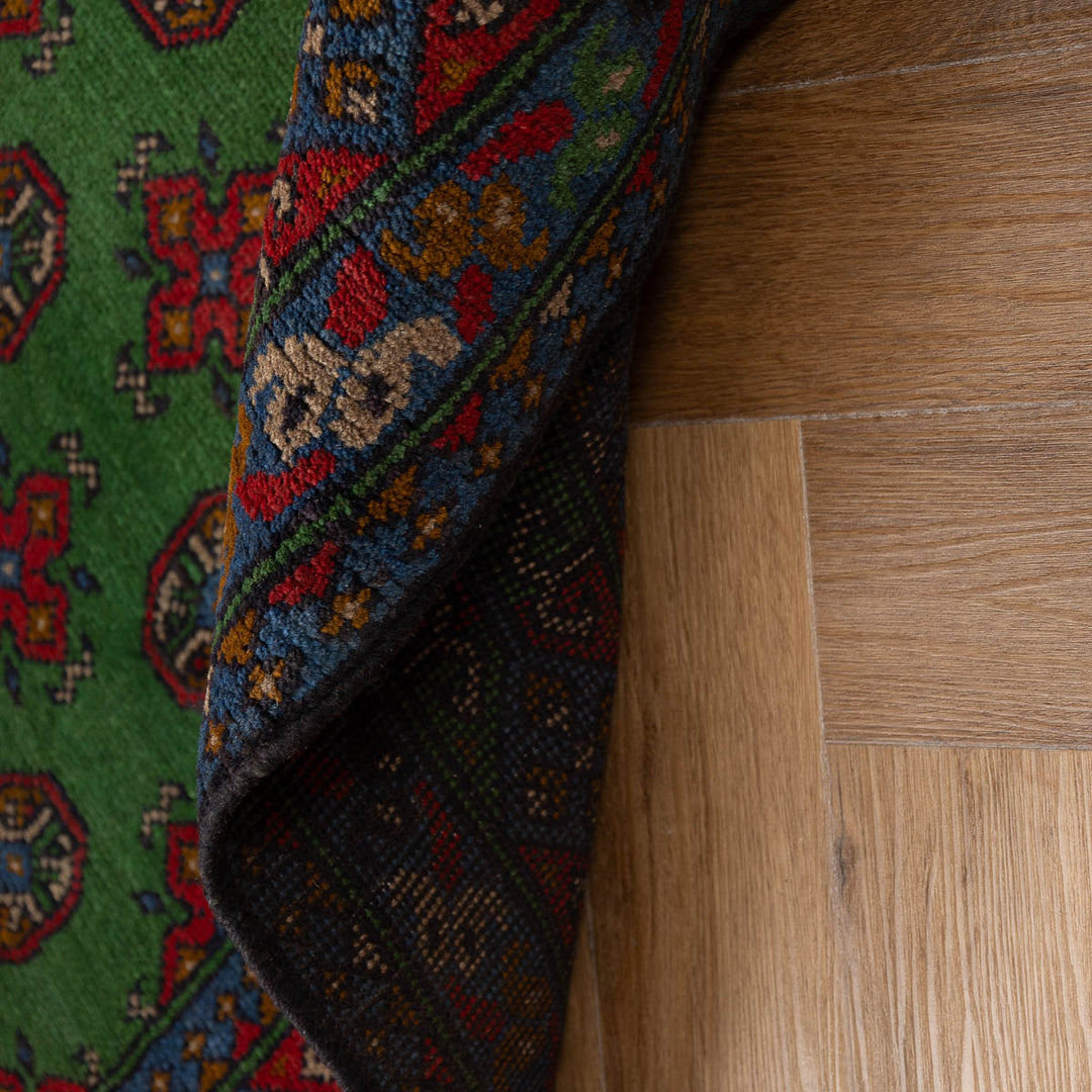 שטיח אפגני בוכרה 00 ירוק 198*152 | Bokhara Rug