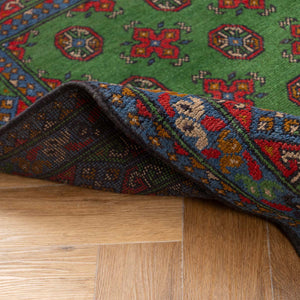שטיח אפגני בוכרה 00 ירוק 198*152 | Bokhara Rug
