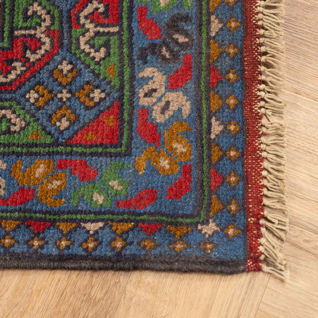 שטיח אפגני בוכרה 00 ירוק 198*152 | Bokhara Rug