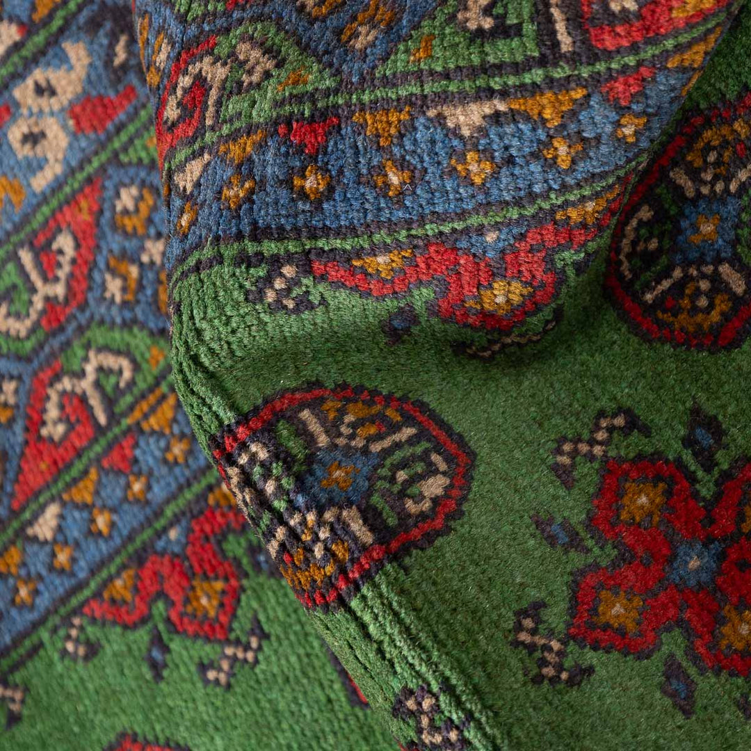 שטיח אפגני בוכרה 00 ירוק 198*152 | Bokhara Rug