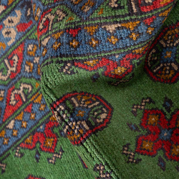 שטיח אפגני בוכרה 00 ירוק 198*152 | Bokhara Rug
