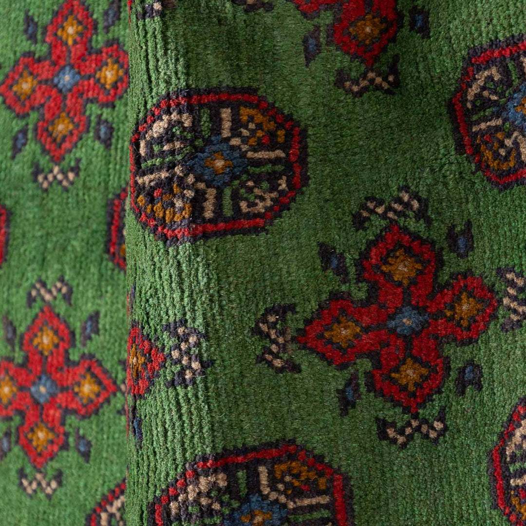 שטיח אפגני בוכרה 00 ירוק 198*152 | Bokhara Rug