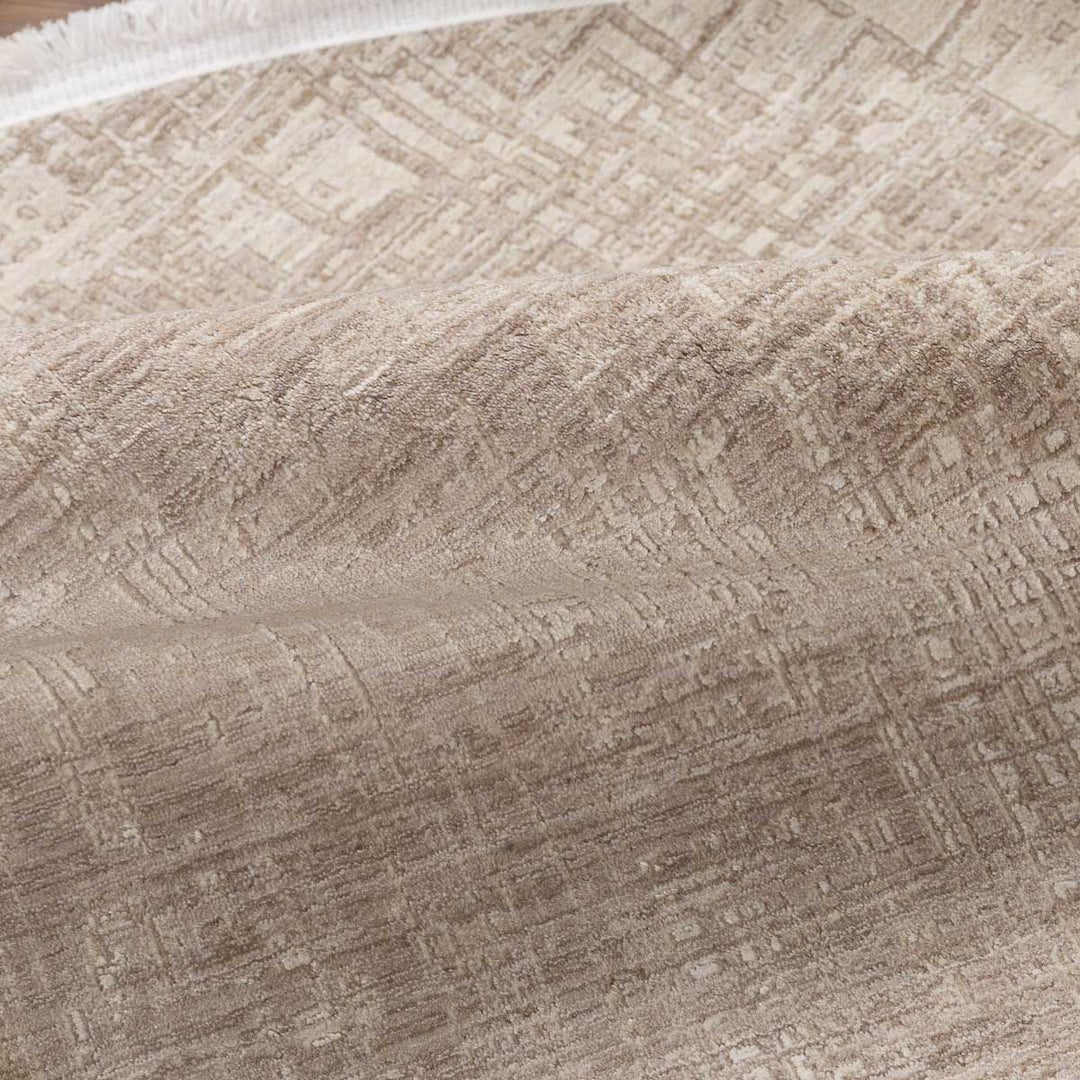 שטיח נול בוטיק 38 בז'/קרם עגול | Nool boutique