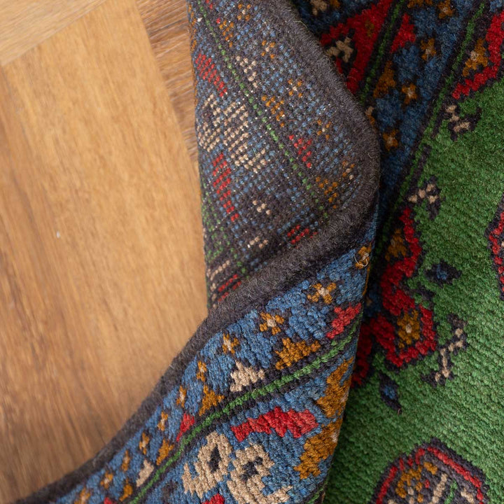 שטיח אפגני בוכרה 00 ירוק 198*152 | Bokhara Rug