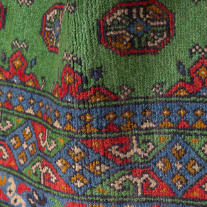 שטיח אפגני בוכרה 00 ירוק 198*152 | Bokhara Rug