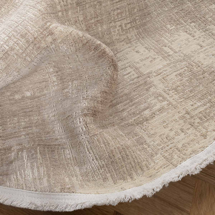 שטיח נול בוטיק 38 בז'/קרם עגול | Nool boutique