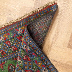 שטיח אפגני בוכרה 00 ירוק 198*152 | Bokhara Rug
