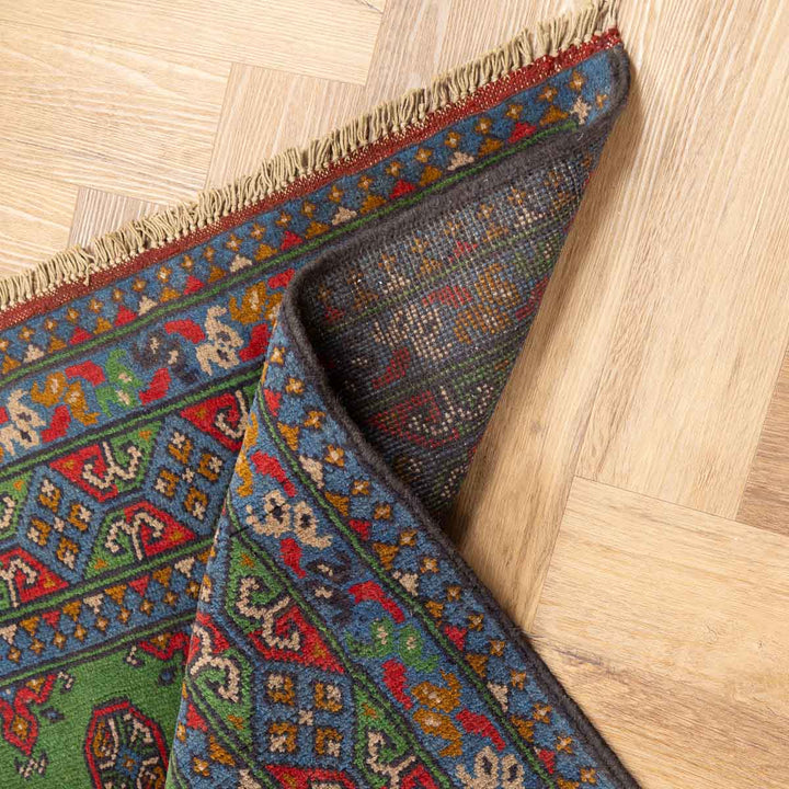 שטיח אפגני בוכרה 00 ירוק 198*152 | Bokhara Rug