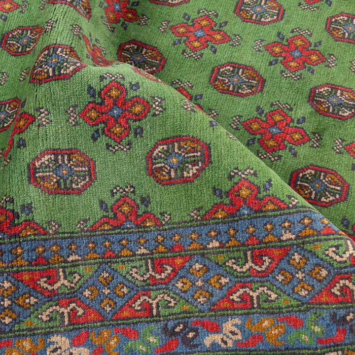 שטיח אפגני בוכרה 00 ירוק 198*152 | Bokhara Rug