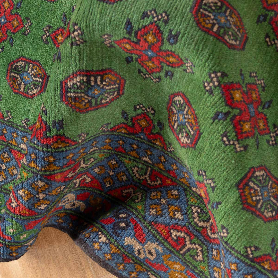 שטיח אפגני בוכרה 00 ירוק 198*152 | Bokhara Rug