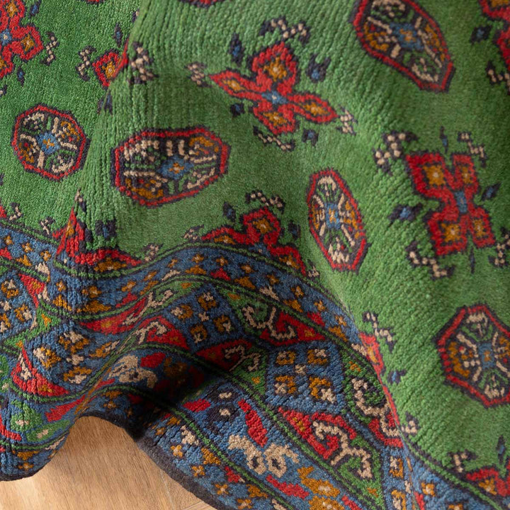 שטיח אפגני בוכרה 00 ירוק 198*152 | Bokhara Rug