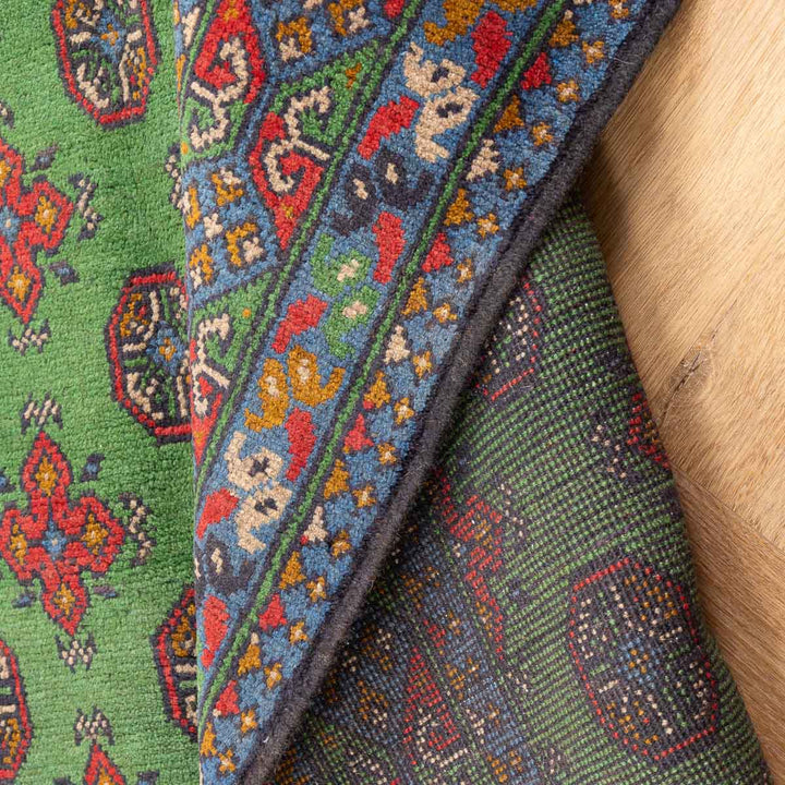 שטיח אפגני בוכרה 00 ירוק 198*152 | Bokhara Rug